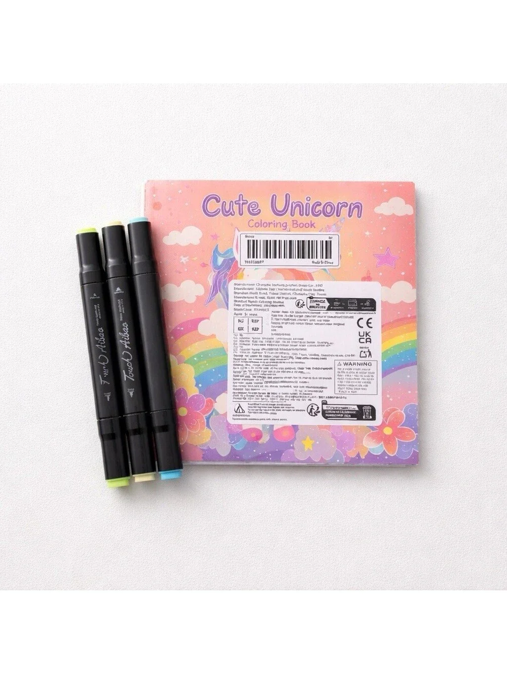 Unicorn Coloring Book Set for Kids w/ 32 Markers Art Gift Activity New